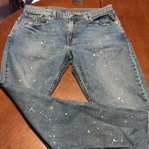 Men’s Levi Paint Splattered Jeans 512 Slim Tapper Fit